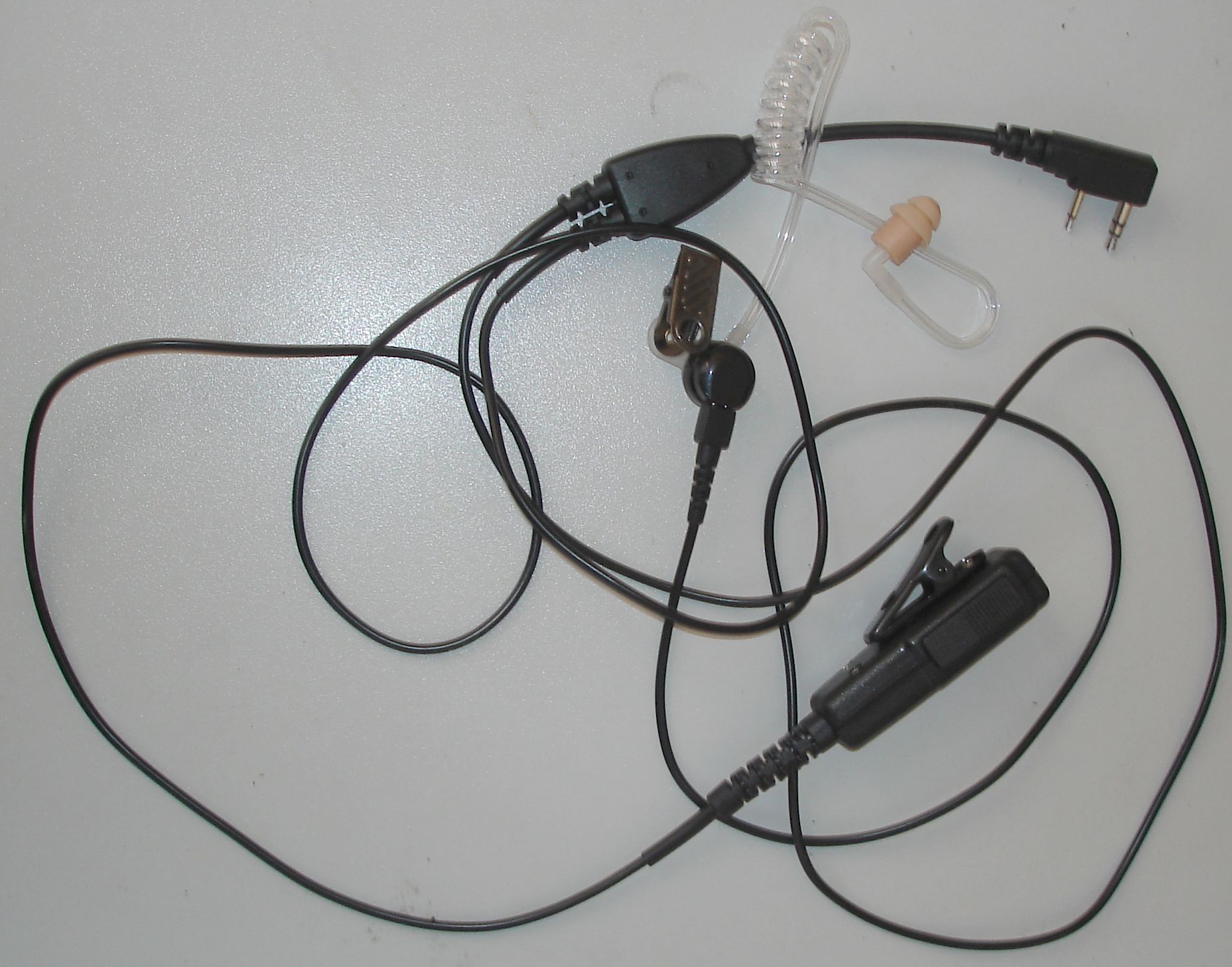 Image for Two-wire semi-covert earpiece/microphone