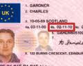 Driving licence ID for walkie-talkie hire