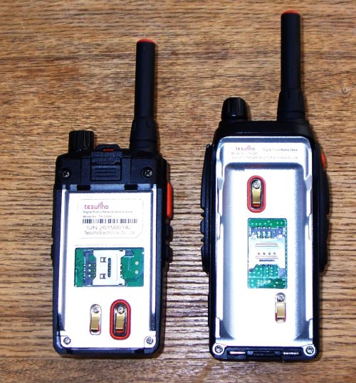 Network radios use mobile phone SIM cards to communicate over the mobile phone / data network