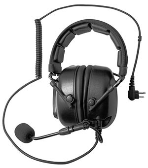 Sound cancelling aircfraft style walkie talkie headset