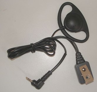 D-type earpiece/microphone for Binatone walkie-talkies