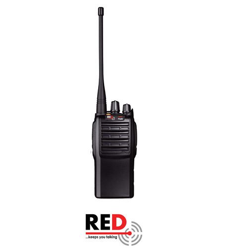 lynx-pt600 The Lynx PT400 Professional Licence-Free Walkie-Talkie—a black hand-held radio with aerial, control knobs, and buttons—is shown above the RED logo and the text "keeps you talking.