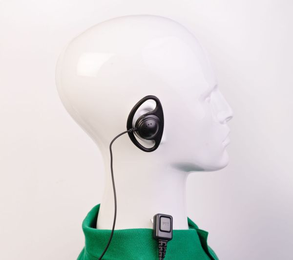 earpiece-mic-epm01-1 D-shaped earpiece/microphone for walkie-talkies EPM01