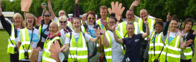 Marathon fun run race stewards